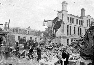Rescue workers on Merseyside, North West England, searching for survivors in the Rescue workers on Merseyside, North West England, searching for survivors in the