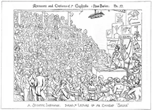 Richard Owen (1804-1892) British naturalist, and anatomist, giving a Friday Evening Richard Owen (1804-1892) British naturalist, and anatomist, giving a Friday Evening