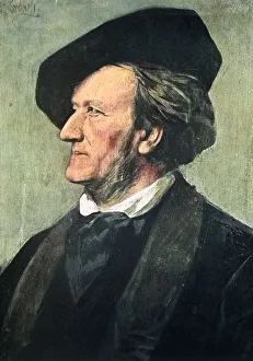 Richard Wagner (1813-1883) German composer in 1882. After the portrait by Franz Seraph Richard Wagner (1813-1883) German composer in 1882. After the portrait by Franz Seraph
