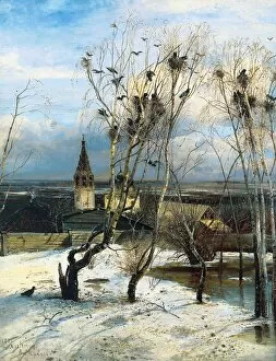 Images Dated 29th March 2014: Rooks are back again by Alexei Kondratyevich Savrasov 1871