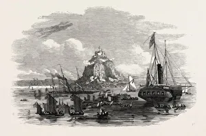 The Royal Yachts Off St. Michaels Mount The Royal Yachts Off St. Michaels Mount