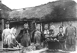 Russian Peasant at farm house, 1910 Russian Peasant at farm house, 1910