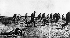 Russian soldiers on the offensive on the south western front, world war one Russian soldiers on the offensive on the south western front, world war one