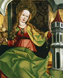 Saint Barbara, Christian saint circa 4th century. Patron saint of arsenals and artillery Saint Barbara, Christian saint circa 4th century. Patron saint of arsenals and artillery