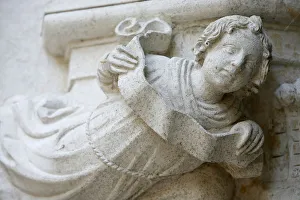 Saint Gatien cathedral cloister sculpture Saint Gatien cathedral cloister sculpture