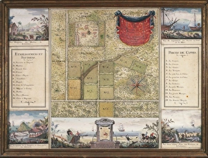 Santo Domingo map and Charles Baltazar's estate, by Julien Fevret di Saint-Mesmin Santo Domingo map and Charles Baltazar's estate, by Julien Fevret di Saint-Mesmin