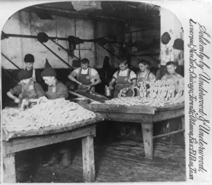 Sausage department at Armour and Company's meatpacking factory, Chicago, Illinois, USA Sausage department at Armour and Company's meatpacking factory, Chicago, Illinois, USA