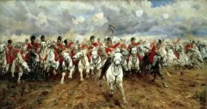 Riding Collection: Scotland forever, by Elizabeth Southerden Thompson, oil on canvas, 1881