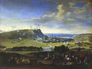 The Siege of Namur. Scene before the final attack, 5 August 1695 when the attackers The Siege of Namur. Scene before the final attack, 5 August 1695 when the attackers