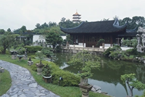 Singapore, Japanese and Chinese gardens, landscaping and ornamental lake Singapore, Japanese and Chinese gardens, landscaping and ornamental lake