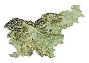 Slovenia Gallery: Slovenia, Relief Map