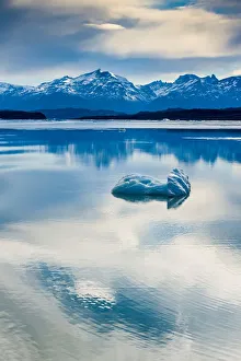 Small block of floating ice. Argentino Lake. Los Glaciares National Park. Patagonia Small block of floating ice. Argentino Lake. Los Glaciares National Park. Patagonia