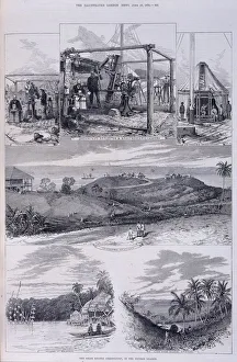 Solar Eclipse Observatory, Nicobar Islands. Showing various illustrations including Solar Eclipse Observatory, Nicobar Islands. Showing various illustrations including