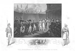 Two sons of Tipoo Sultan (1749-99) Sultan of Mysore, given as hostages to English Two sons of Tipoo Sultan (1749-99) Sultan of Mysore, given as hostages to English