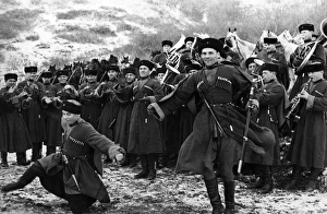 Soviet red army cossacks enjoying a little downtime by giving a traditional dance Soviet red army cossacks enjoying a little downtime by giving a traditional dance