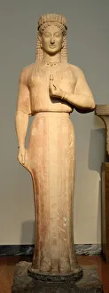 Statue of Kore, Parian marble, from Merenda, Attica Statue of Kore, Parian marble, from Merenda, Attica