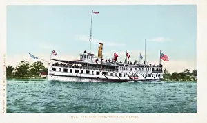 Str. New York, Thousand Islands Postcard. 1904, Str. New York, Thousand Islands Postcard Str. New York, Thousand Islands Postcard. 1904, Str. New York, Thousand Islands Postcard