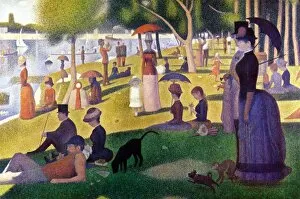 River Collection: Sunday Afternoon on la Grande Jatte 1884. Oil on canvas. by Georges Seurat