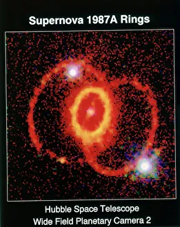 Supernova 19i87A observed with Huble Space Telescope, wide field planetary telescope 2 Supernova 19i87A observed with Huble Space Telescope, wide field planetary telescope 2