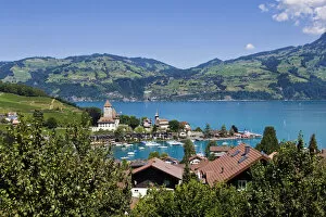 Images Dated 5th August 2012: Switzerland, Canton Bern, Spiez, Landscape