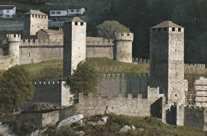 Switzerland, Ticino Canton, Bellinzona, Castelgrande Switzerland, Ticino Canton, Bellinzona, Castelgrande