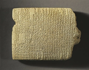 Tablet with a divination text about the country drawn from the observation of entrails Tablet with a divination text about the country drawn from the observation of entrails