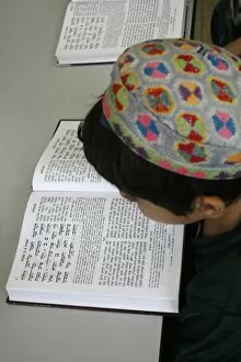 Images Dated 25th May 2000: Talmud reading in Jewish school