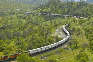 Loop Collection: The Tehachapi Train Loop near Tehachapi California is the historic location of the Southern