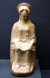 Terracotta figurine of Athena