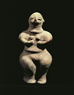 Terracotta goddess statue, from Tell es-Sawwan Terracotta goddess statue, from Tell es-Sawwan
