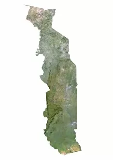 Maps Collection: Togo, Satellite Image