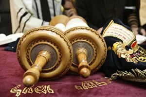 Images Dated 21st July 2000: Torah scrolls