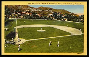 Training Field for the Chicago Cubs. ca. 1947, Santa Catalina Island, California, USA Training Field for the Chicago Cubs. ca. 1947, Santa Catalina Island, California, USA