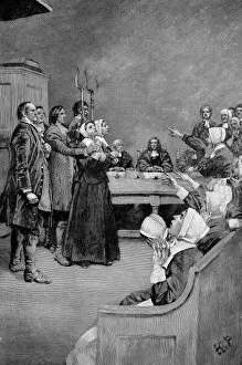 Trial of Witch in Puritan America, 17th century