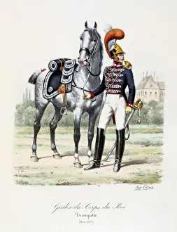 Trumpeter of the King's Guard, 1820-1830. From Histoire de la maison militaire Trumpeter of the King's Guard, 1820-1830. From Histoire de la maison militaire