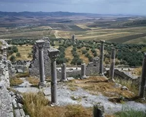 Tunisia, Dougga, ancient Roman ruins