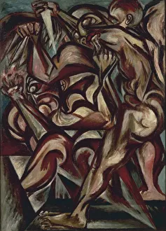 UK, London, Painted image Naked Man with Knife, 1938-1940, oil on canvas UK, London, Painted image Naked Man with Knife, 1938-1940, oil on canvas