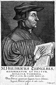Images Dated 1st February 1754: Ulrich Zwingli (1481-1531)