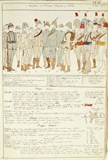 Uniforms of Royal Corp of Colonial troops of Kingdom of Italy in Eritrea, color plate Uniforms of Royal Corp of Colonial troops of Kingdom of Italy in Eritrea, color plate