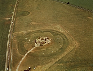 United Kingdom, England, Wiltshire, Aerial view of megalithic monument of Stonehenge United Kingdom, England, Wiltshire, Aerial view of megalithic monument of Stonehenge