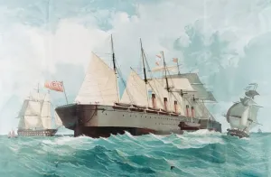 Isambard Kingdom Brunel Ship Prints: SS Great Eastern, Isambard Kingdom Brunels great steam ship