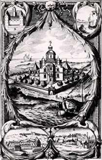 Uraniborg, Tychos observatory on the island of Hven, Denmark, centre. Bottom Uraniborg, Tychos observatory on the island of Hven, Denmark, centre. Bottom