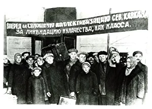 USSR 1929, Workers leaving for country USSR 1929, Workers leaving for country