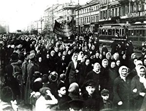 USSR, Womens March, St Petersburg, 8 March 1917 USSR, Womens March, St Petersburg, 8 March 1917