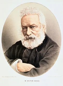 Victor Marie Hugo (1802-1885) French poet, dramatist and novelist. Tinted lithograph Victor Marie Hugo (1802-1885) French poet, dramatist and novelist. Tinted lithograph