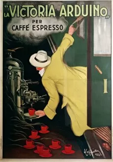 One Man Only Gallery: Victoria Arduino espresso coffee machine, by Leonetto Cappiello (1875-1942), illustration, 1922