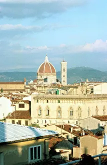 View across Florence, Italy with the Duomo (Cathedral) and the Campanile in the distance View across Florence, Italy with the Duomo (Cathedral) and the Campanile in the distance