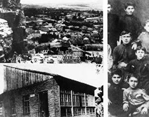 Top - a view of gori, the town in georgia where joseph stalin was born, december 21, 1879 Top - a view of gori, the town in georgia where joseph stalin was born, december 21, 1879