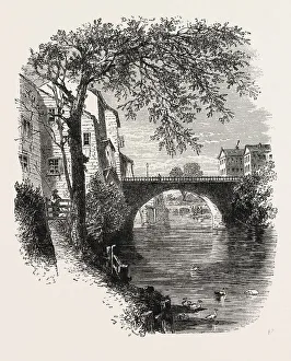 View in Hartford, Connecticut, United States of America, Us, Usa, 1870S Engraving