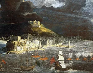 View of Naples from the sea, by Francois Didier Nome' or Didier Barra known as View of Naples from the sea, by Francois Didier Nome' or Didier Barra known as